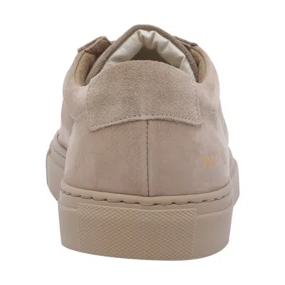 Common Projects Men Achilles In Nubuk Sneakers In Brown