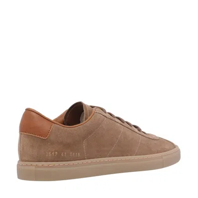 Common Projects Field Trainer Sneakers In Camel Suede In Multi