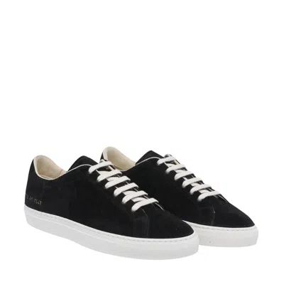 Common Projects Suede Low Top Sneakers With Rubber Sole In Multi