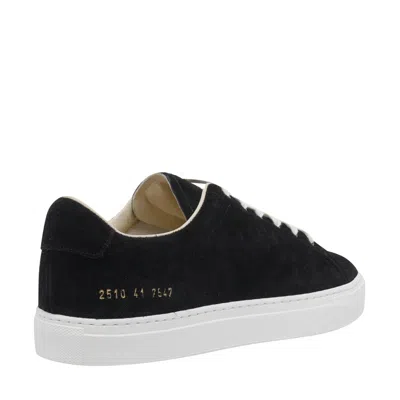Common Projects Suede Low Top Sneakers With Rubber Sole In Multi