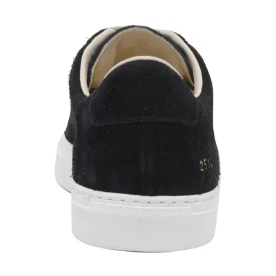 Common Projects Suede Low Top Sneakers With Rubber Sole In Multi