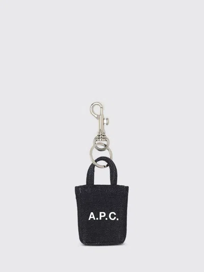 Apc Keyring A. P.c. Men Color Indigo In Black