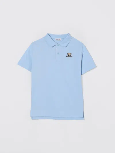 Burberry Polo Shirt  Kids Color White In Blue