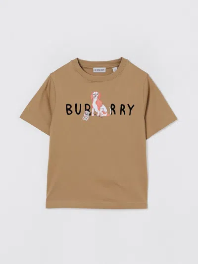 Burberry T-shirt  Kids Color Sand In Brown