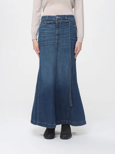 Hugo Boss Skirt Boss Woman Color Denim In Blue