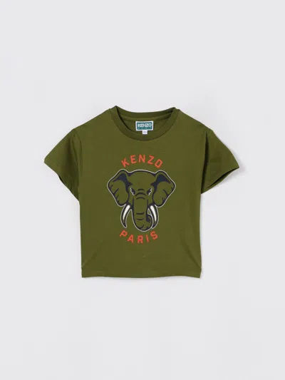 Kenzo Cotton Elephant T-shirt In Multi