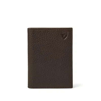 Aspinal Of London Double Fold Credit Card Holder In Green