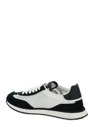 Dolce & Gabbana Suede And Mesh Dg Cushion Sneakers Shoes In Multi