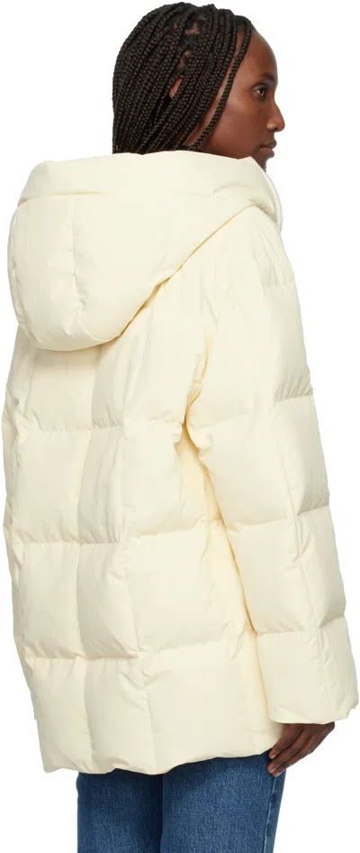 Jil Sander Off-white Quilted Down Jacket In Neutral