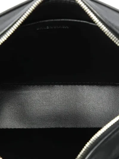 Pre-owned Balenciaga Everyday Camera Bag Printed Leather Small Crossbody Bag In Black