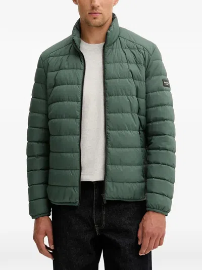 Marc O'polo Zip-up Quilted Jacket In Green