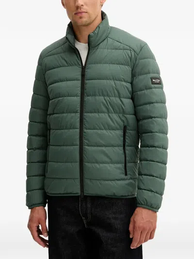 Marc O'polo Zip-up Quilted Jacket In Green