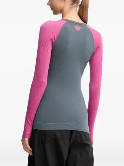 Dynafit Tour Light Merino Raglan Logo Ski Top In Gray
