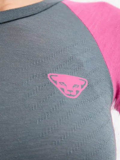 Dynafit Tour Light Merino Raglan Logo Ski Top In Gray
