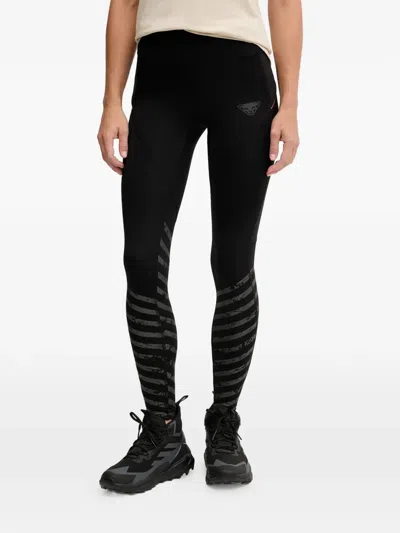 Dynafit Trail Reflective Striped Performance Trousers In Black