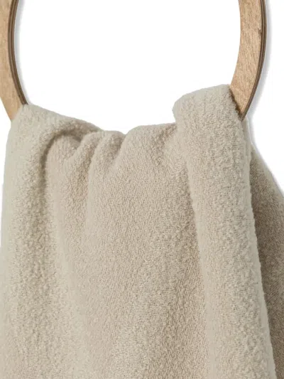 Marc O'polo Logo Scarf In Neutral