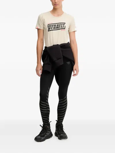 Dynafit Trail Reflective Striped Performance Trousers In Black