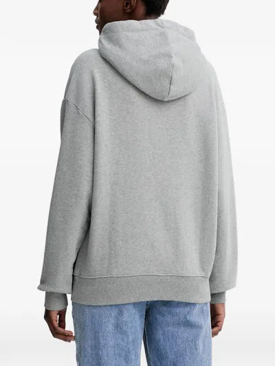 Marc O'polo Drawstring Hoodie In Gray