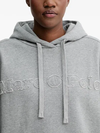 Marc O'polo Drawstring Hoodie In Gray