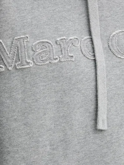 Marc O'polo Drawstring Hoodie In Gray