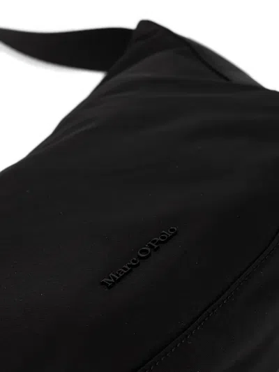 Marc O'polo Small Zip Adjustable-strap Cross Body Bag In Black