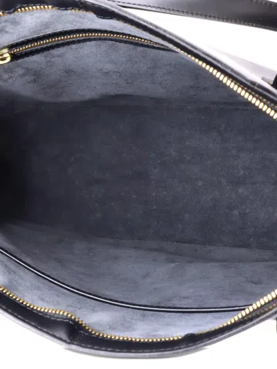 Pre-owned Louis Vuitton Lussac Handbag Epi Leather Shoulder Bag In Black