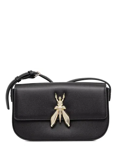 Patrizia Pepe Logo-detail Cross Body Bag In Black