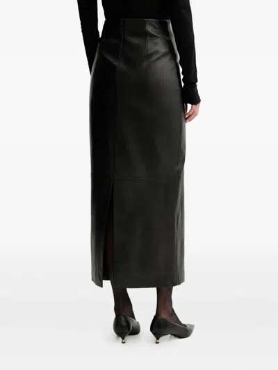 Liviana Conti Chelsie Panelled Split Maxi Skirt In Black