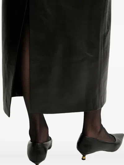 Liviana Conti Chelsie Panelled Split Maxi Skirt In Black