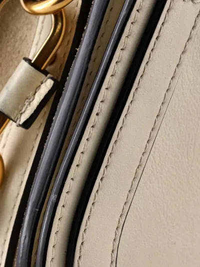 Pre-owned Chloé Nile Leather Small Crossbody Bag In Neutral