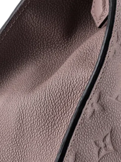 Pre-owned Louis Vuitton Pont Neuf Handbag Monogram Empreinte Leather Mm Satchel In Neutral