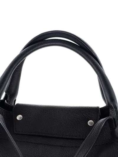 Pre-owned Celine Big Bag Grained Calfskin Small Satchel In Black