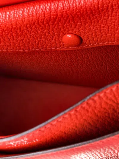 Pre-owned Hermes Verrou Chaine Bag Chevre Mysore Mini Shoulder Bag In Red