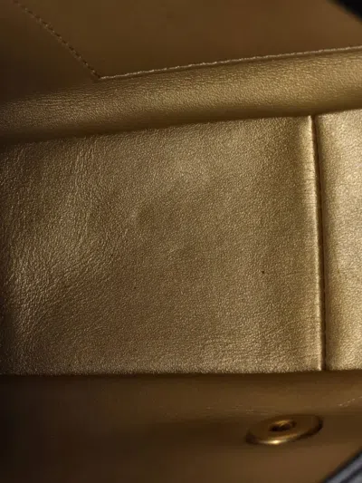 Pre-owned Chanel Logo Chains Flap Bag Quilted Lambskin With Faux Pearls And Crystals Small Shoulder Bag In Black