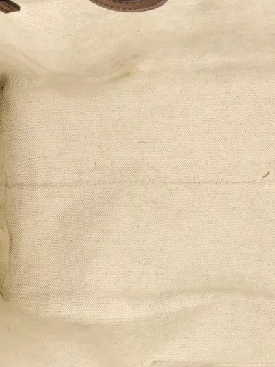 Pre-owned Gucci Courrier Convertible Soft Open Gg Coated Canvas With Applique Large Tote Bag In Brown