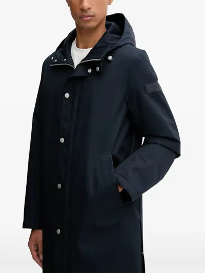 Marc O'polo Hooded Button Coat In Multi