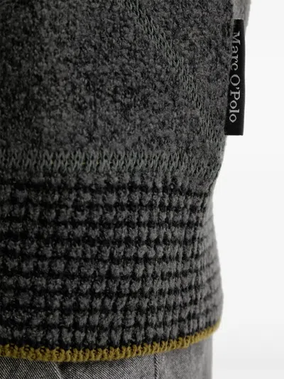 Marc O'polo Argyle-pattern Sweater In Gray