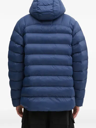 Fjall Raven Expedition Hooded-padded Jacket In Blue