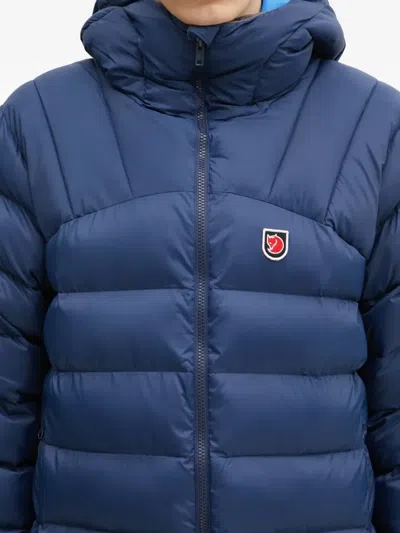 Fjall Raven Expedition Hooded-padded Jacket In Blue