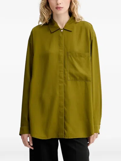 Marc O'polo Chest-pocket Shirt In Green