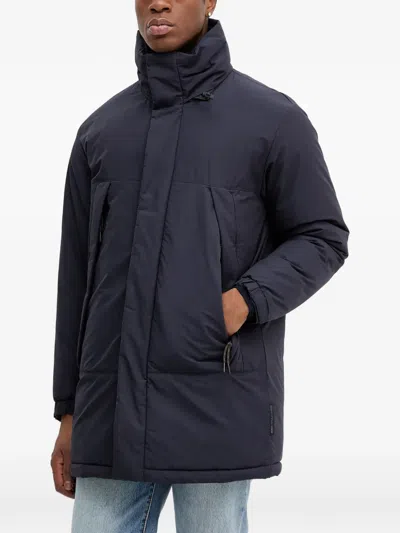 Marc O'polo Long-sleeve Padded Coat In Blue