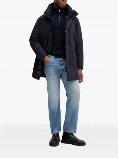 Marc O'polo Long-sleeve Padded Coat In Blue