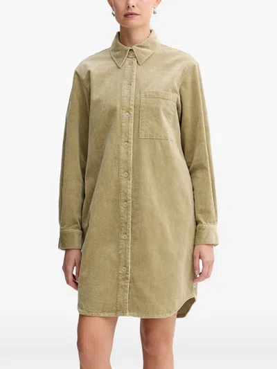 Marc O'polo Corduroy Mini Dress In Nude