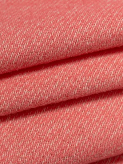 Patrizia Pepe Fringed Scarf In Pink