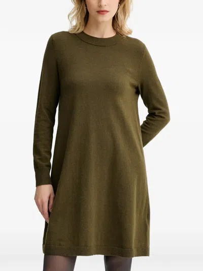 Marc O'polo Long-sleeve Mini Dress In Green