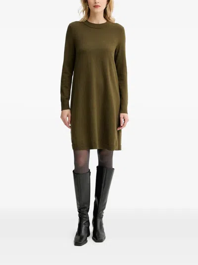 Marc O'polo Long-sleeve Mini Dress In Green