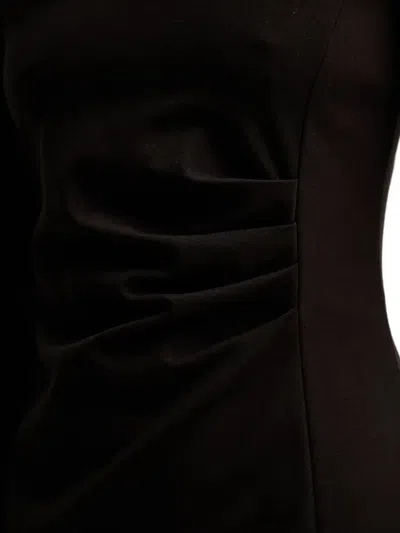 Liviana Conti Filippa V-neck Side-slit Midi Dress In Brown