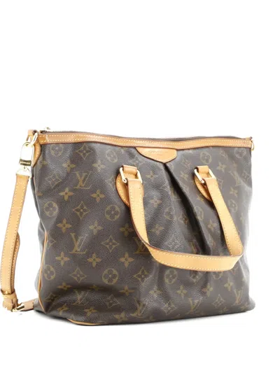 Pre-owned Louis Vuitton Palermo Handbag Monogram Canvas Pm Tote Bag In Brown