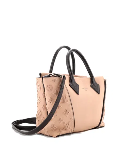 Pre-owned Louis Vuitton W Veau Cachemire Calfskin Bb Tote Bag In Brown