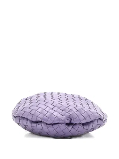 Pre-owned Bottega Veneta Bulb Shoulder Bag Intrecciato Nappa Mini Crossbody Bag In Purple